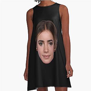 Lily Collins A-Line Dress
