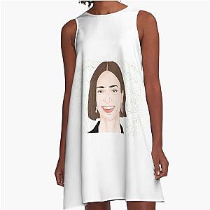 Lily Collins A-Line Dress