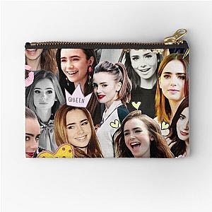 Lily Collins Zipper Pouch