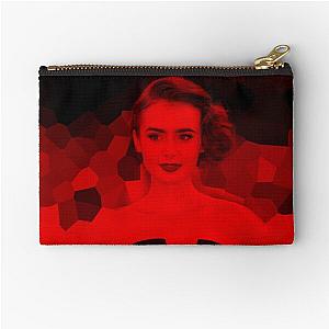 Lily Collins Celebrity Zipper Pouch