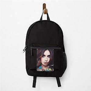 Lily Collins Poster Backpack
