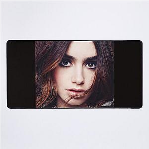 Lily Collins Poster Desk Mat