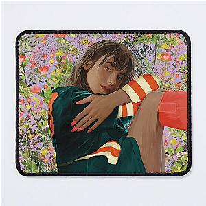 Lily Collins Illustrated Mouse Pad