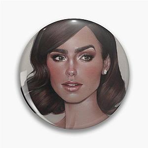 Lily Collins Draws a Pin