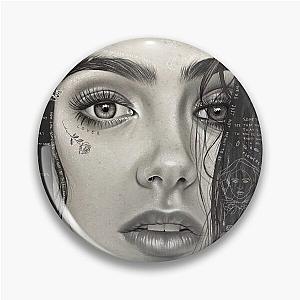 Lily Collins portrait pin