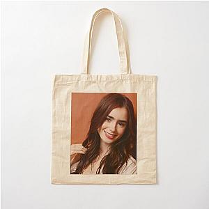 Lily Collins Cotton Tote Bag