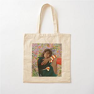 Lily Collins Illustrated Cotton Tote Bag