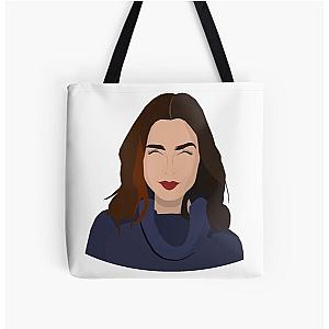 Lily Collins Over Print Tote Bag