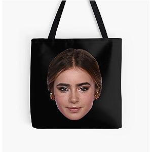 Lily Collins All Over Print Tote Bag