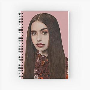 Lily Collins portrait notebook