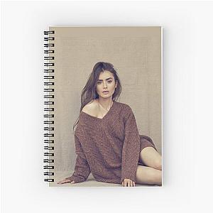 Lily Collins Spiral Notebook
