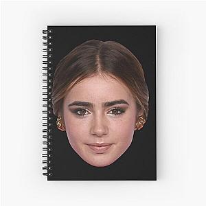 Lily Collins Spiral Notebook