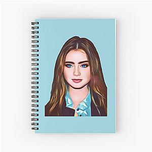 Lily Collins Spiral Notebook