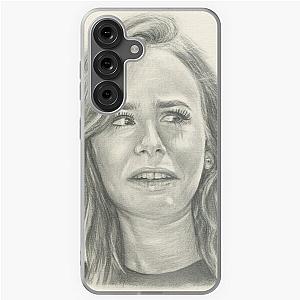 Portrait of Lily Collins Samsung Galaxy Case