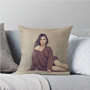Lily Collins Throw Pillow