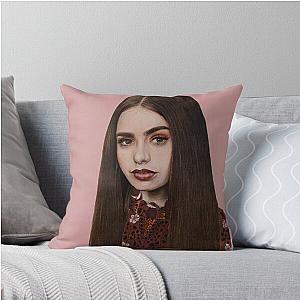 Lily Collins Throw Pillow