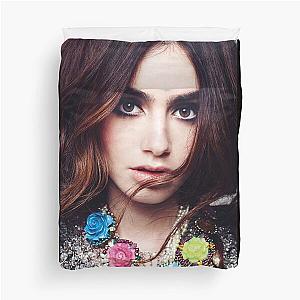 Lily Collins Poster Duvet Cover
