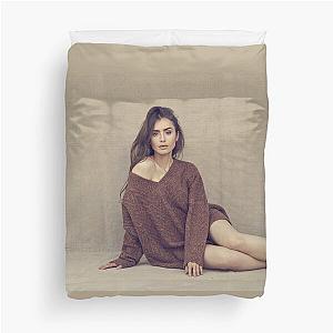 Lily Collins Duvet Cover