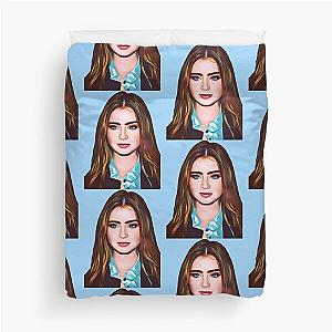 Lily Collins Duvet Cover