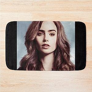 Lily Collins Poster Bath Mat