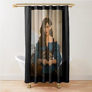 Lily Collins Shower Curtain