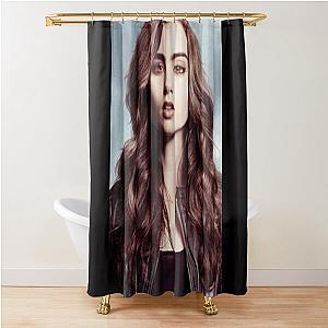 Lily Collins Poster Curtain