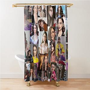 Lily Collins Beautiful Photos Shower Curtain