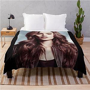 Lily Collins Poster Throw Blanket