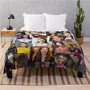 Lily Collins Beautiful Throw Blanket