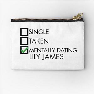 Mentally Dating Lily James Zipper Pouch