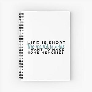 Life is Short Mamma Mia Lily James Spiral Notebook