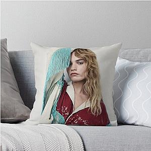 Lily James Throw Pillow