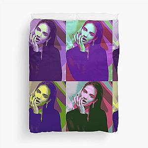 Lily James Pop Art Duvet Cover becomes 
Lily James Pop Art Duvet