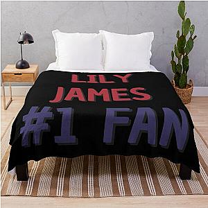 Lily James Fan Throw Blanket