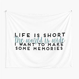 Life is Short Mamma Mia Lily James Tapestry