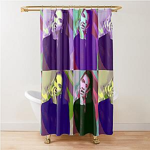 Lily Pop Art Shower Curtain