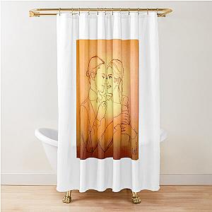 Alicia Vikander and Lily James Shower Curtain