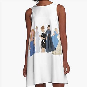Lily James Movies A Line Dress