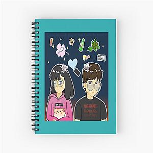 Cute Michael Reeves And Lilypichu   Spiral Notebook