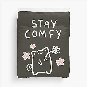 Lilypichu Stay Comfy Cute, Black Team, New, Good Idea Duvet Cover