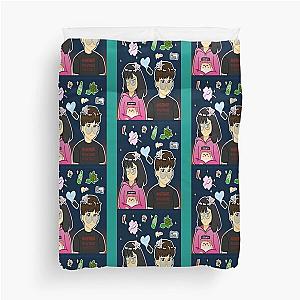 Cute Michael Reeves And Lilypichu   Duvet Cover