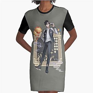 Link Click 8k Graphic T-Shirt Dress