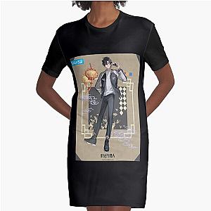 Link Click 8k Graphic T-Shirt Dress