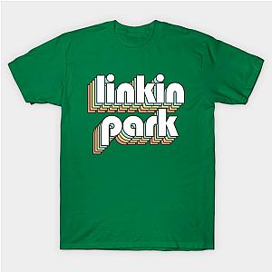 Linkin Park - Retro Rainbow Typography Faded Style T-Shirt TP0509