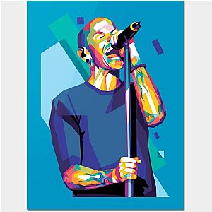 Chester Bennington WPAP Colourful Poster TP0509