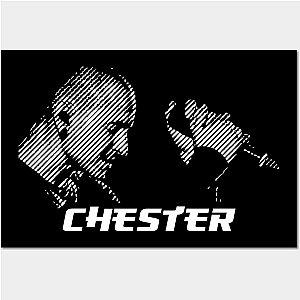 Chester White Halftone style Poster TP0509