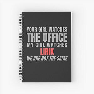 LIRIK Twitch Streamer Funny Spiral Notebook