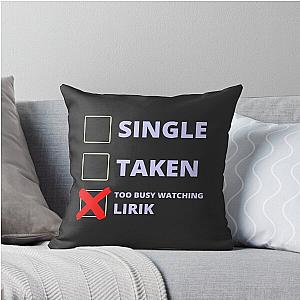 Lirik Funny Single Throw Pillow