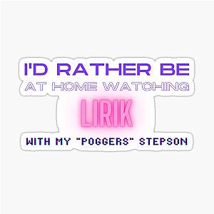 Lirik poggers step son twitch youtube content creator sticker