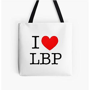 I love LBP All Over Print Tote Bag